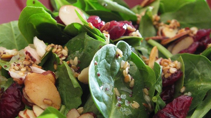 CRANBERRY SPINACH SALAD!!