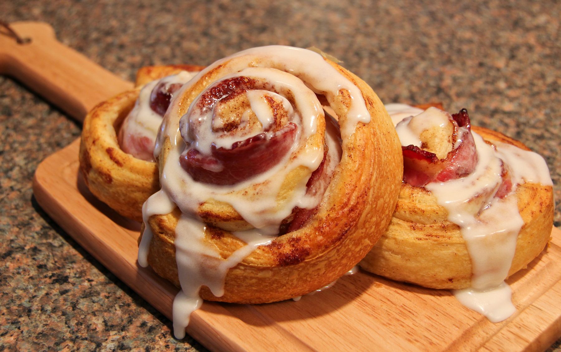 BACON WRAPPED CINNAMON ROLLS!!