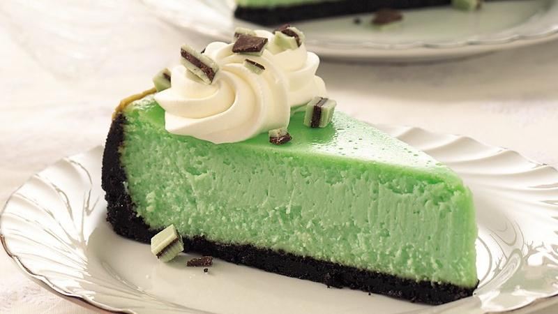 CREME DE MENTHE CHEESECAKE!!