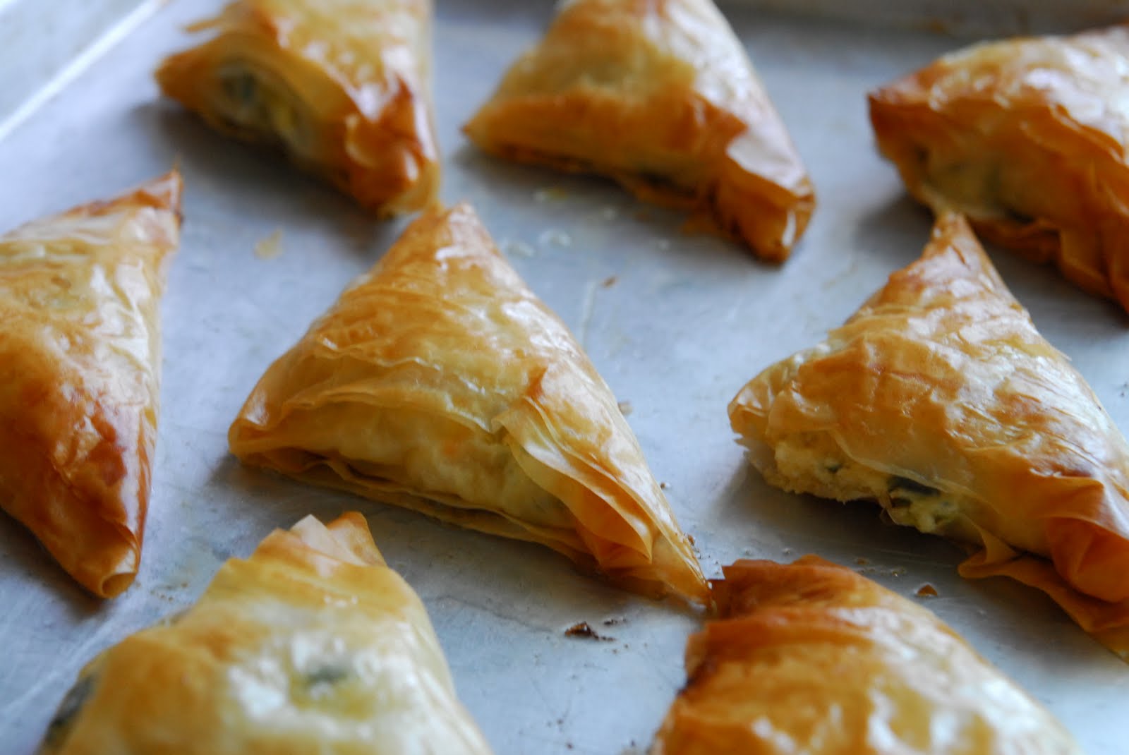 PHYLLO TURNOVERS WITH SHRIMP & RICOTTA!!