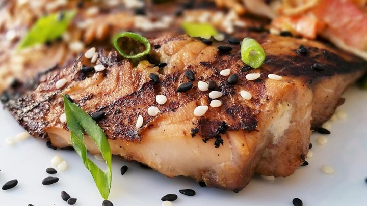 SESAME GRILLED SALMON!!