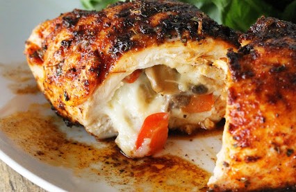 CAJUN STUFFED CHICKEN BREAST!!