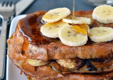 OUTSTANDING BANANA & NUTELLA STUFFED FRENCH TOAST!!