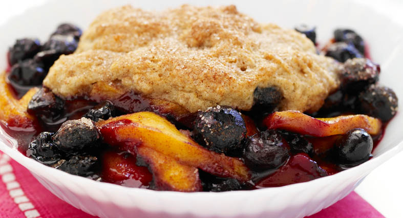 MANGO-BLUEBERRY COBBLER!!