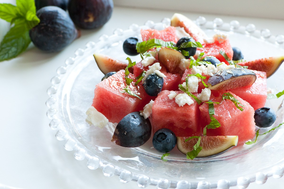 SUMMERTIME FIG & WATERMELON SALAD!!