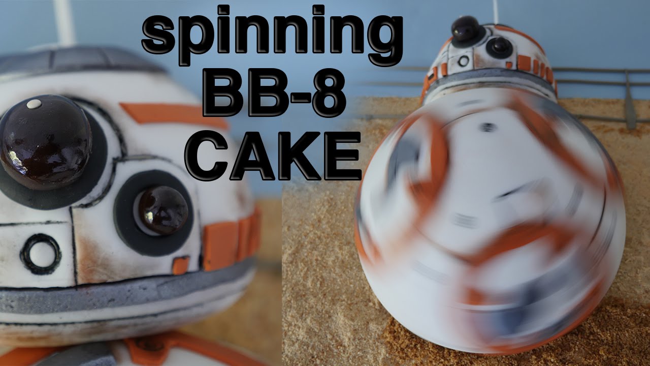 SPINNING BB8 CAKE!!