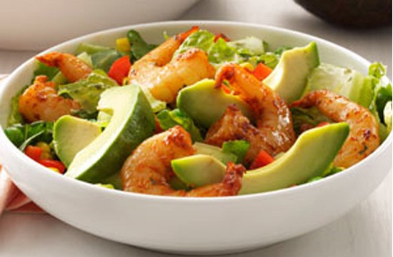 SHRIMP SALAD WITH CILANTRO DRESSING!!