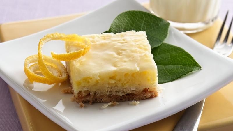 GLAZED LEMON COCONUT BARS!!