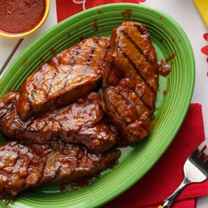 CHILI BEER GLAZED STEAK!!