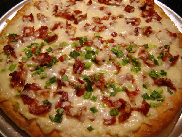 HOMEMADE CARBONARA PIZZA APPETIZER!!