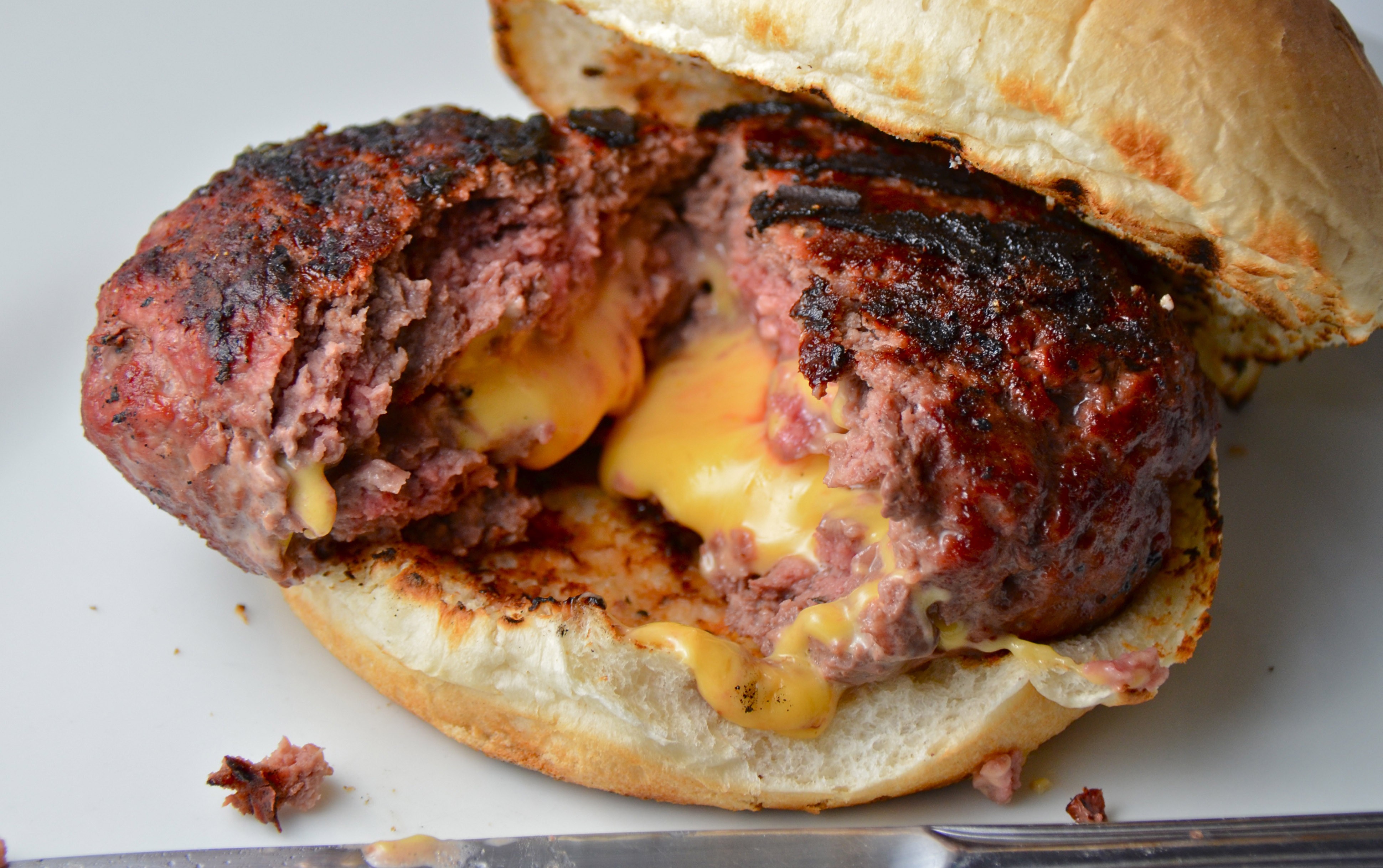 HERB & CHEESE STUFFED BURGERS!!