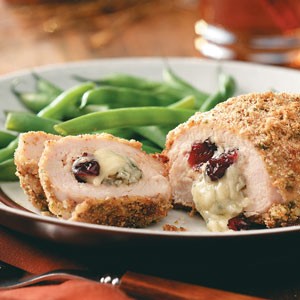 CRANBERRY GORGONZOLA STUFFED CHICKEN!!