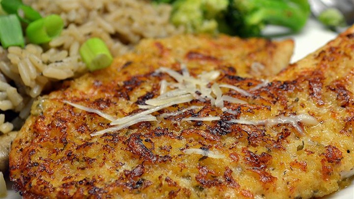 PARMESAN CRUSTED TILAPIA!!