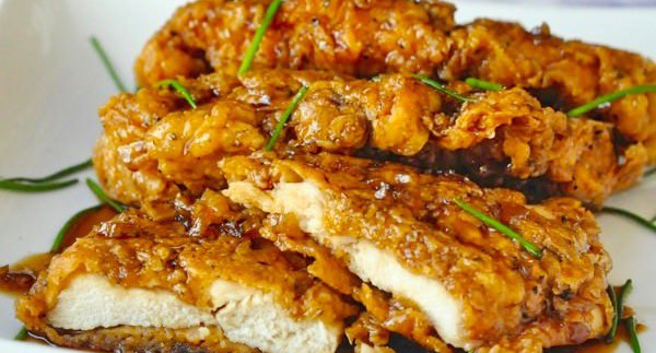 DOUBLE CRUNCH HONEY GARLIC CHICKEN!!