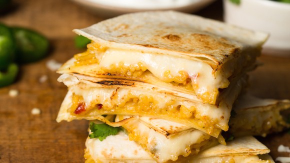 CHEESE ‘N RICE QUESADILLAS!!