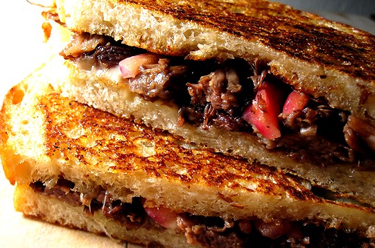 SHORT RIB GRILLED CHEESE SANDWICH!!