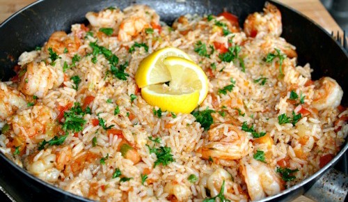 CAJUN SHRIMP & RICE!!