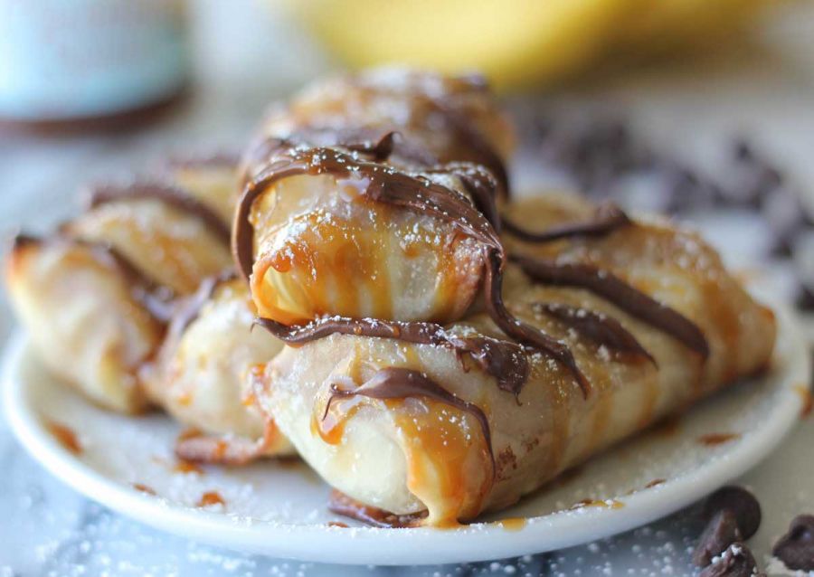 CINNAMON SUGAR BANANA LUMPIA!!