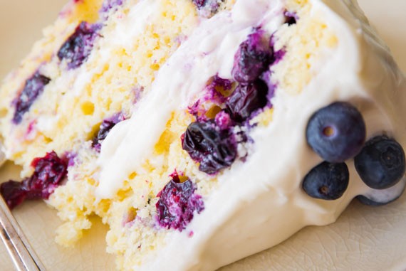 LUSCIOUS LEMON BLUEBERRY LAYER CAKE!!