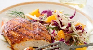 BARBECUE CUTLETS WITH CITRUS SLAW!!