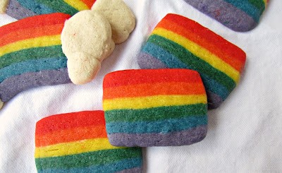 RAINBOW SLICE COOKIES!!