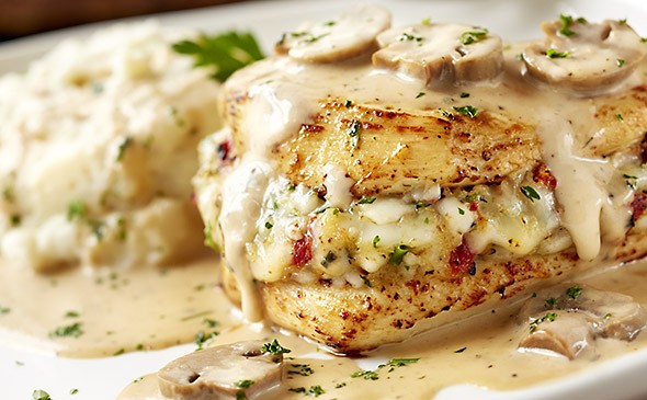 MASHED POTATO STUFFED CHICKEN!!