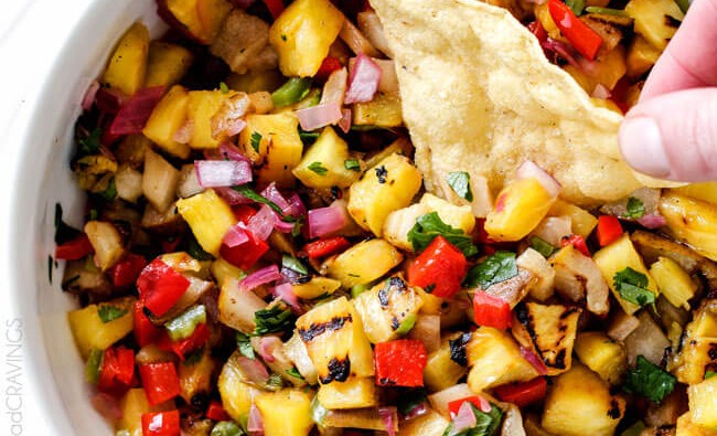 GRILLED PINEAPPLE & PEAR SALSA!!
