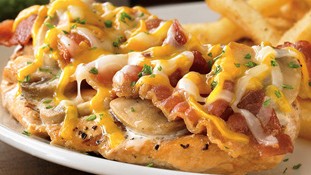 BACON & CHEESE TOPPED CHICKEN!!