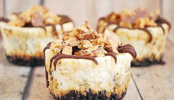 PERSONAL CRUSHED BUTTERFINGER CHEESECAKE CUPS!!