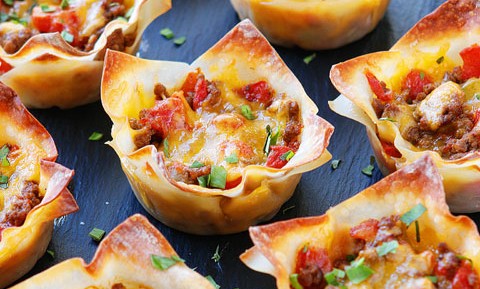 CRUNCHY TACO CUPS!!