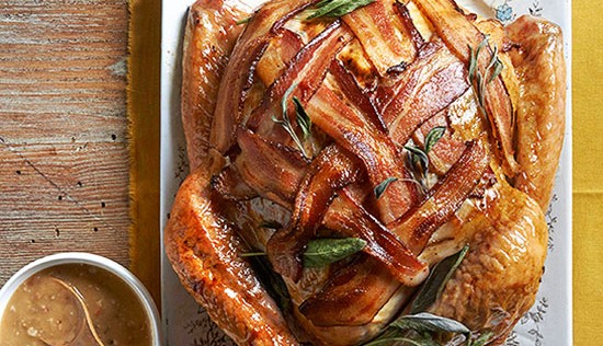 AMAZING BACON WRAPPED TURKEY!!