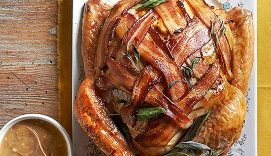 AMAZING BACON WRAPPED TURKEY!!